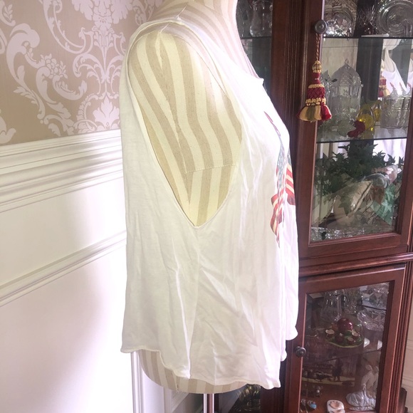 Wildfox American flag tank top...Size L - Picture 3 of 4